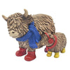 Highland Cow & Baby with Wellies & Scarf