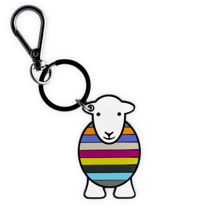 Herdy Striped Enamel Keyring