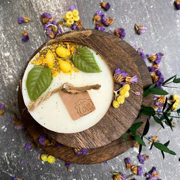 Verbena Soy Wax Candle with Lemon