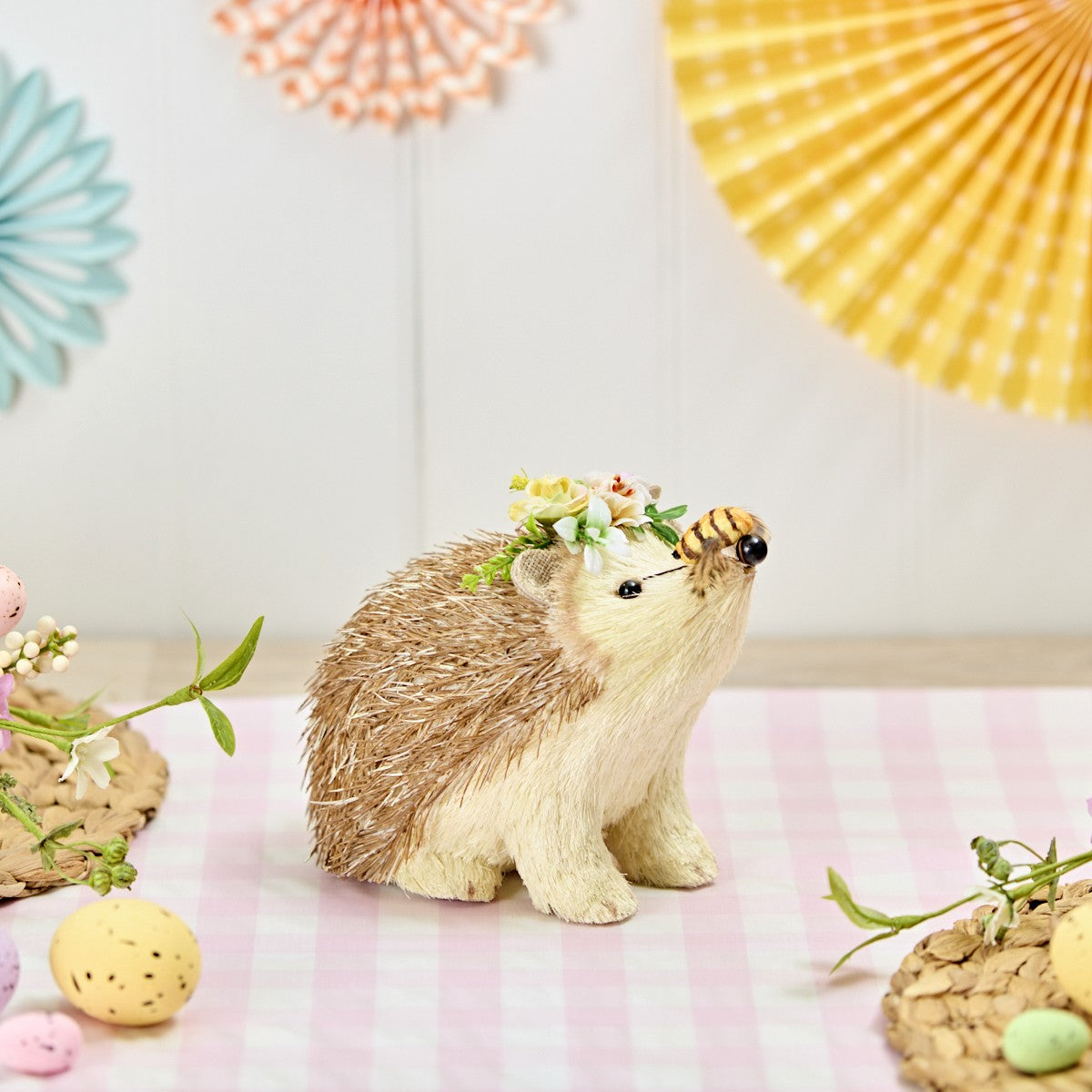 Bristly Hedgehog with Bee on Nose