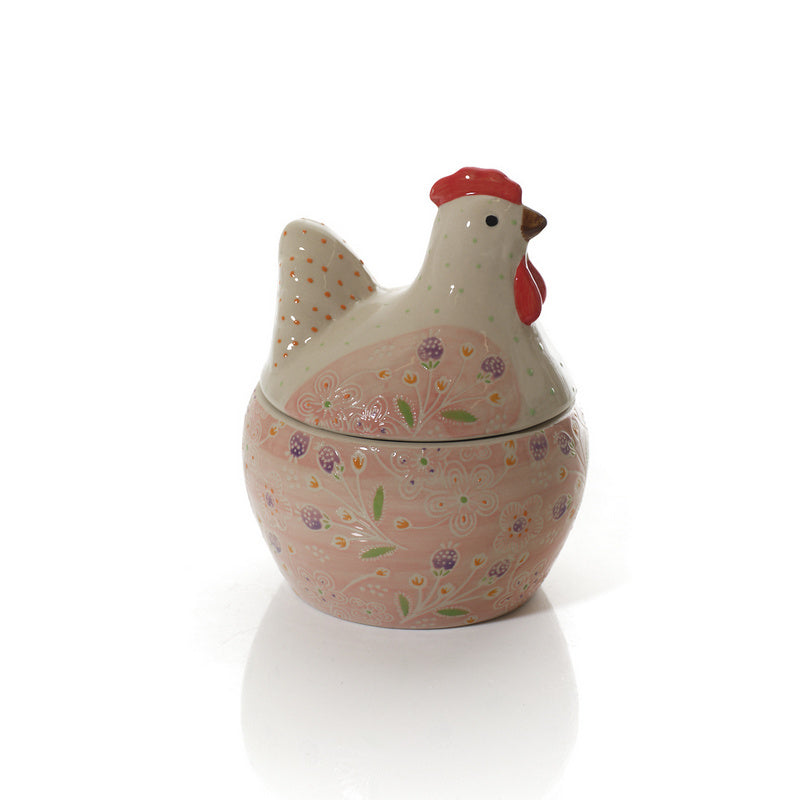 Ditsy Floral Chicken Shaped Egg Holder