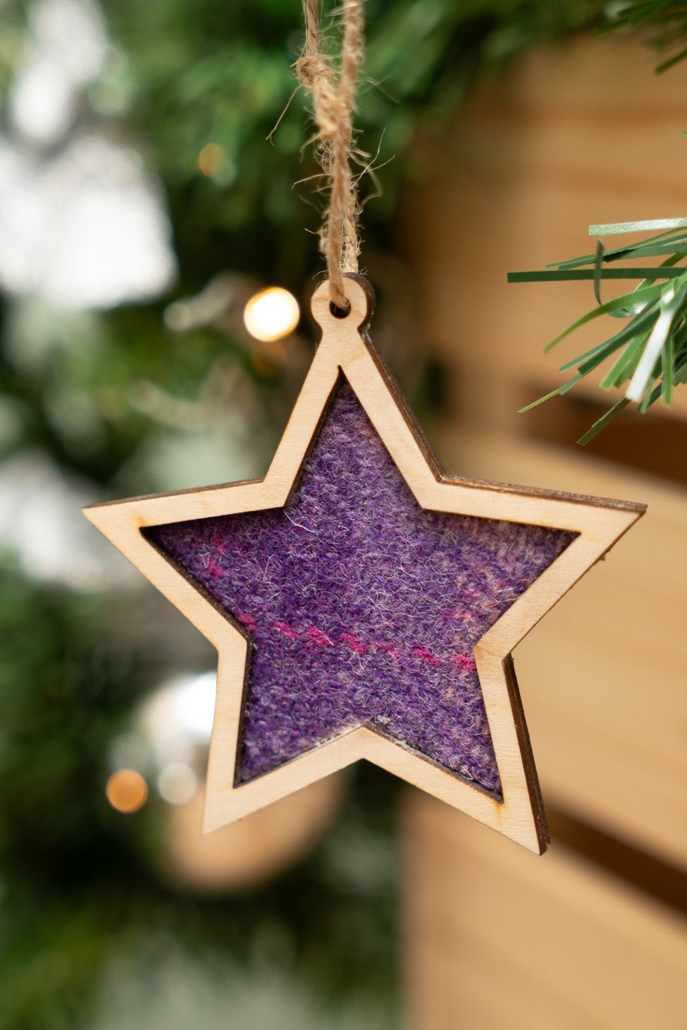 Dalscone Harris Tweed Star Decoration
