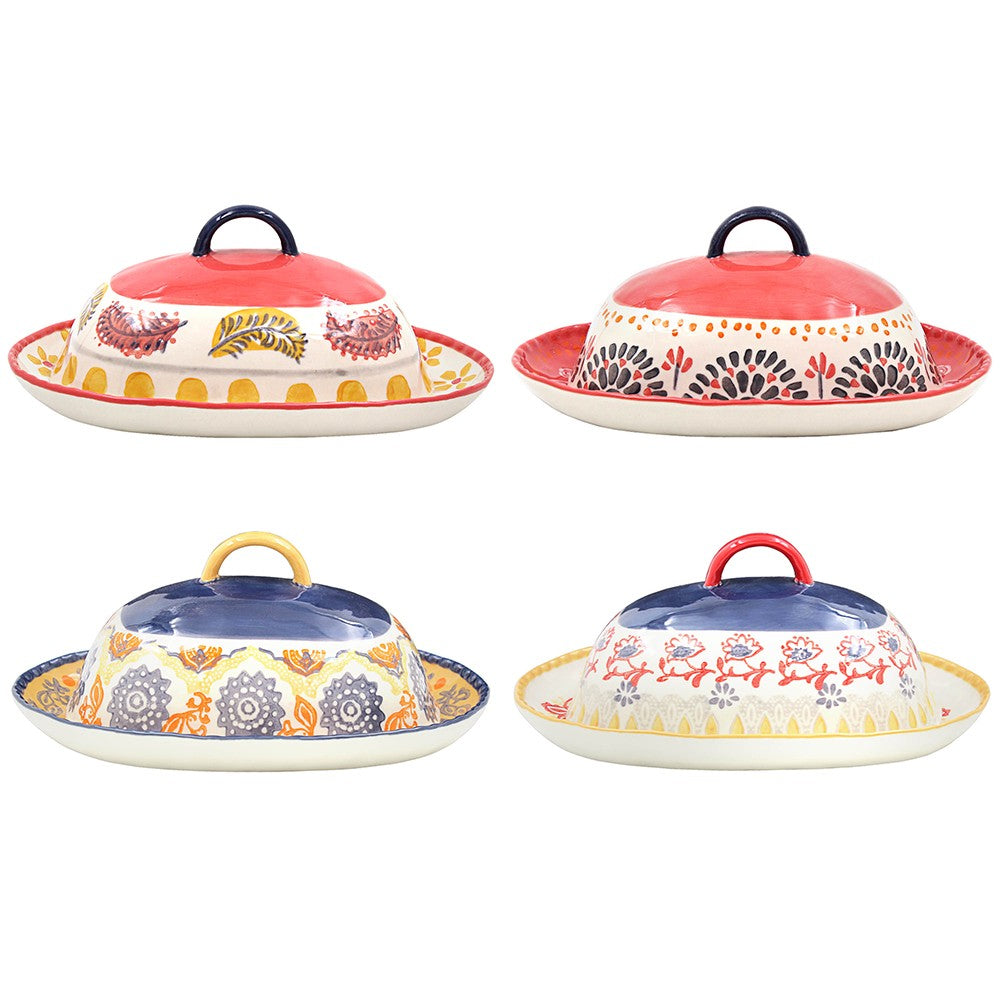 Hand Painted Butter Dish