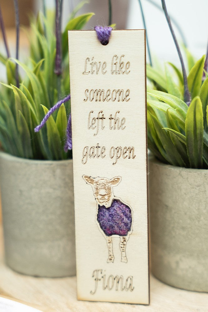 Dalscone Harris Tweed Wooden Fiona Bookmark