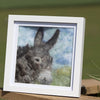 Needle Felt Donkey Framed Picture