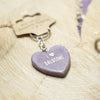 Dalscone Marble Heart Keyring