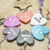 Dalscone Marble Heart Keyring
