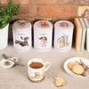 Wrendale Designs "A Dog's Life" Tea, Coffee, Sugar Canister Set
