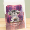 'A Wee Gift From Scotland' Dalscone Tartan Coaster Card