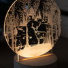 Acrylic Panel Light with Christmas Scene