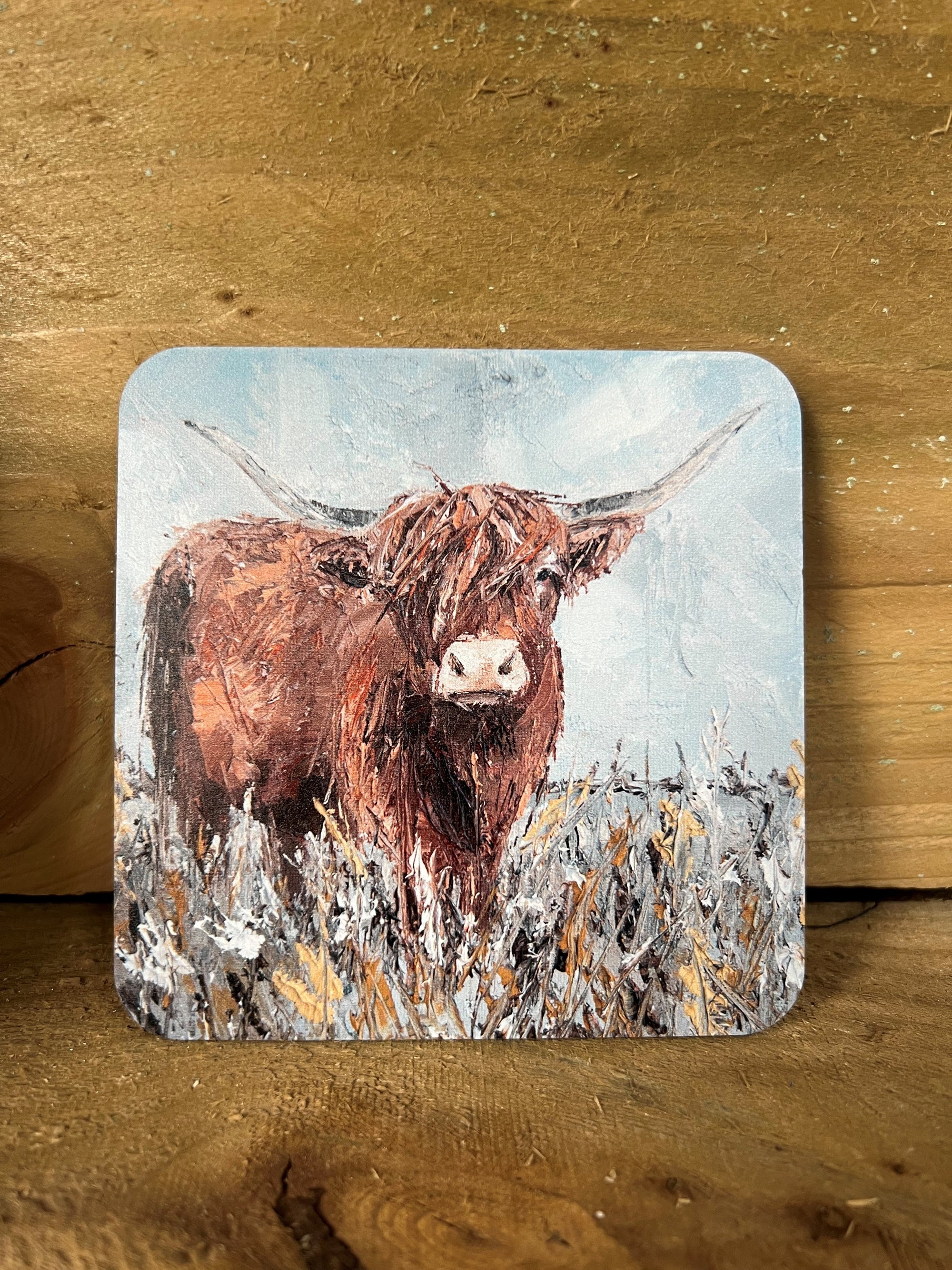 Charlotte Strawbridge Highland Coo Coaster